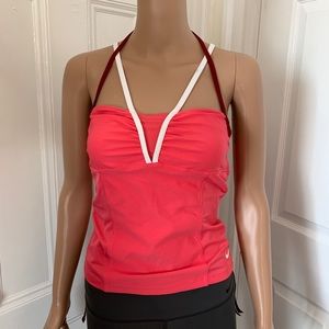 NWOT Nike Sports Tank Pink/White/Maroon Medium